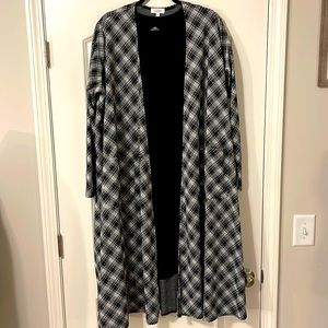 LuLaRoe Black and White Checkered Cardigan